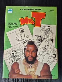 Mr. T Coloring and Activity Book (1984) Golden Books