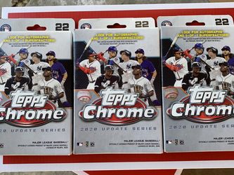 Topps MLB Chrome Updates Baseball Trading Hanger Box