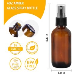 UV Glass 1oz Bottles.  