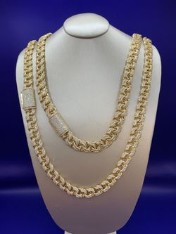 Chino Links Full moissainte Silver Chain