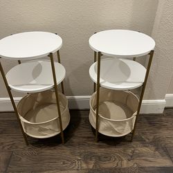 3 tier nightstand/end tables set of 2