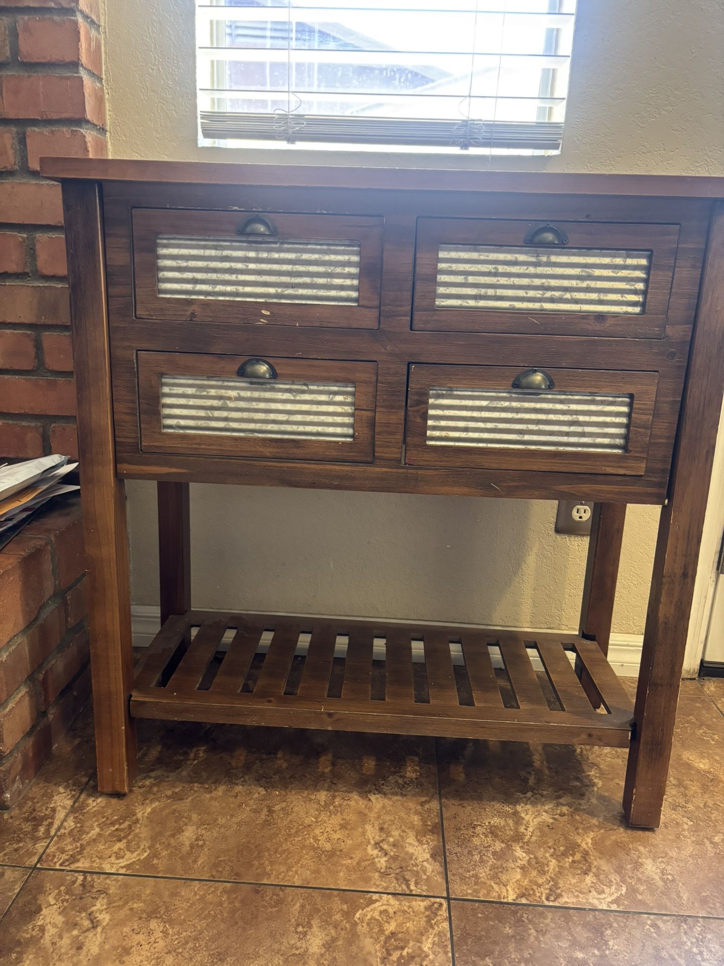 Decorative Table With 4 Drawers 