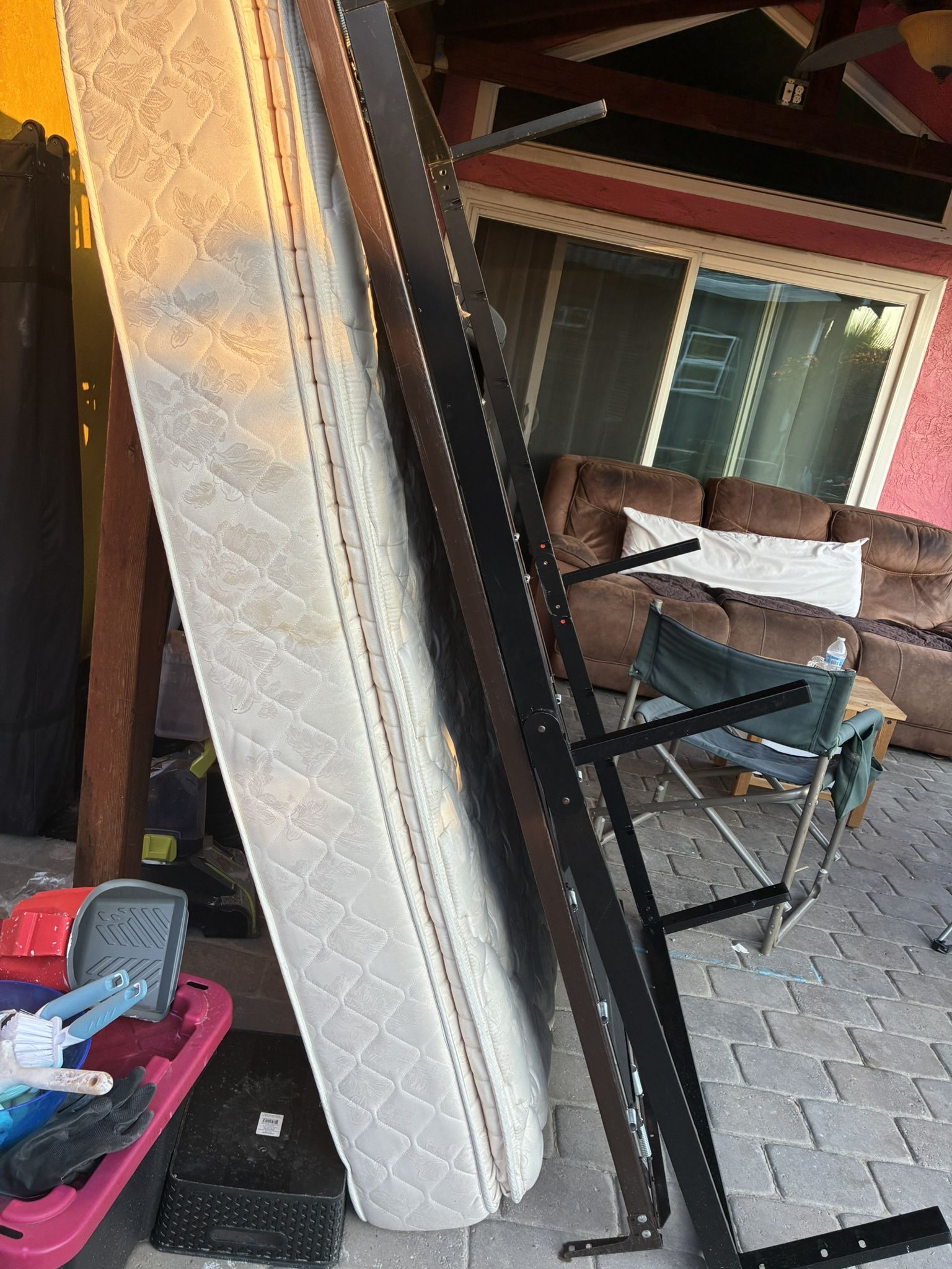 Twin Bed, Mattress and Frame