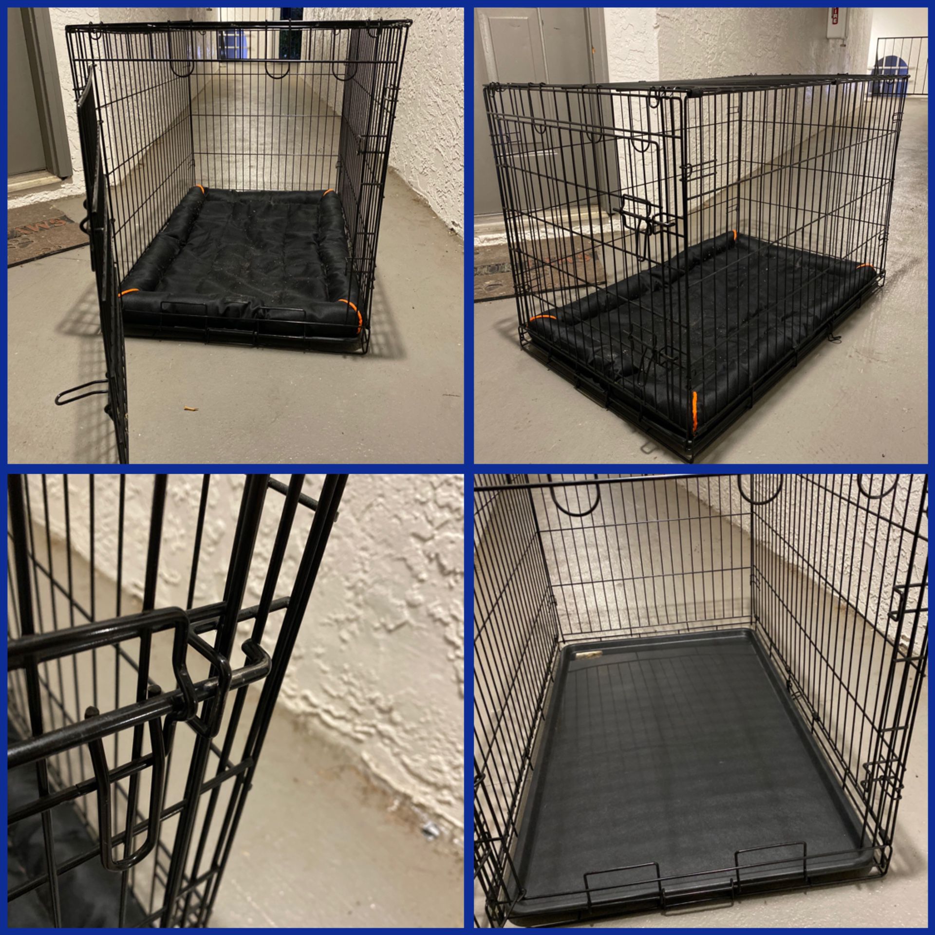 36” folding wire crate