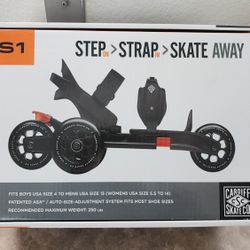 Cardiff Skate Co. S1 Strap-On Skates – Adjustable Triskate Inline Skates (New in Box)