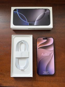 iPhone 16 Pro Max 256g (Firm on price)