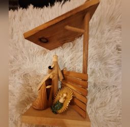 Nativity scene in wood