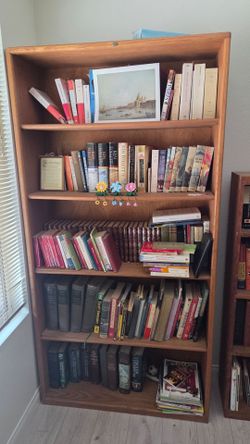 Oak book shelf  36x71x12