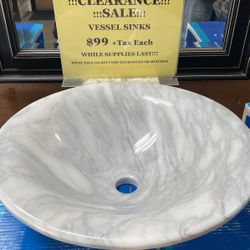 Stone Vessel Sinks $99 