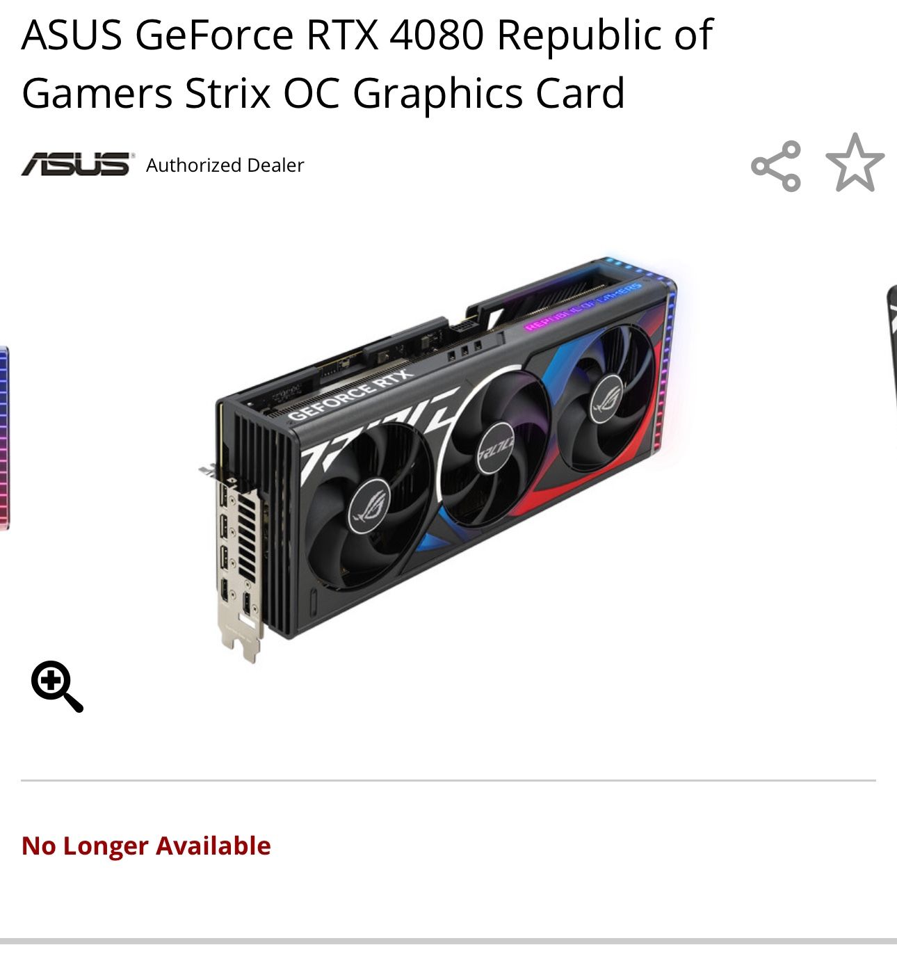 Asus Rog Strix 4080 OC Edition
