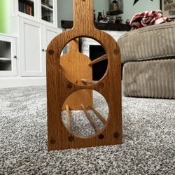 Wooden Oak Wine Rack Handmade