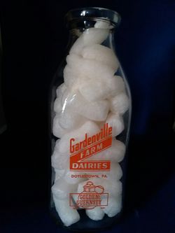 Quart milk bottle