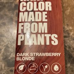 New NATURALLY BRITE Hair Color Made From Plants, Henna - Dark Strawberry Blonde