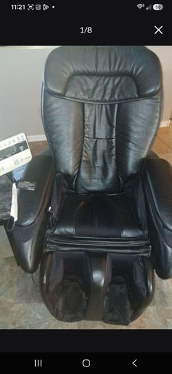 Panasonic Black Leather Full Body Massage Chair