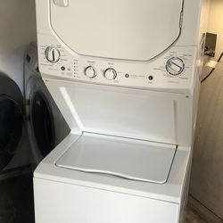 GE Laundry Center Stacked Washer and Gas Dryer Combo