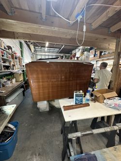 Boat Wraps/ Transom Wrap In Wood Grain 