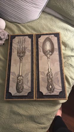 Fork and spoon wall art