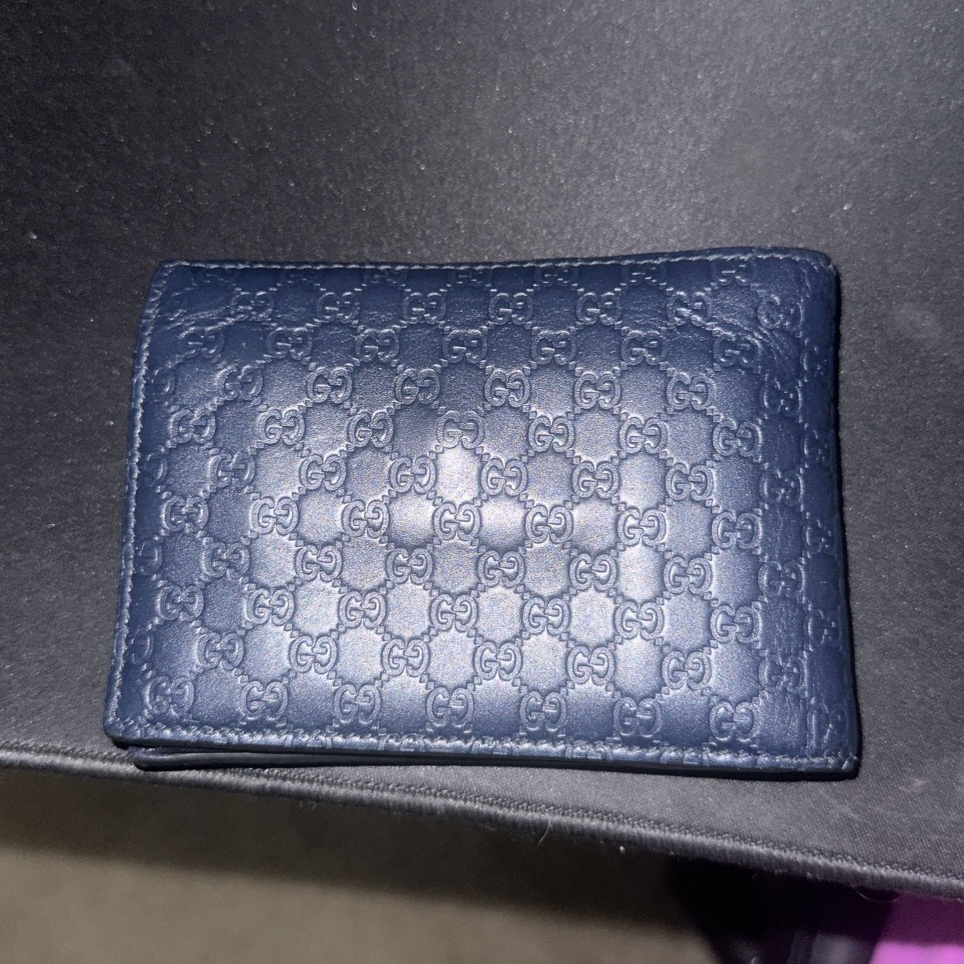 Dark Blue Gucci Wallet