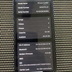 iPhone 12 Mini 64GB UNLOCKED