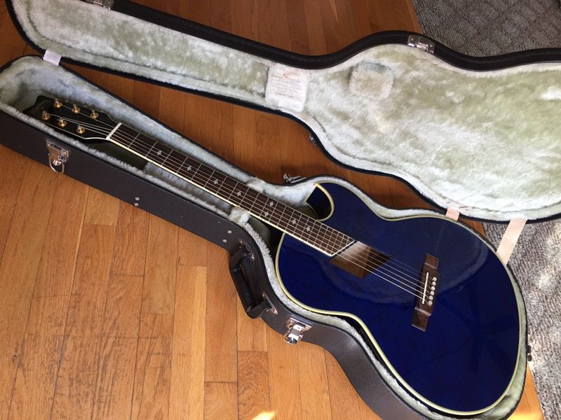 Washburn EA36 Festival Acoustic Electric in RARE Blue finish