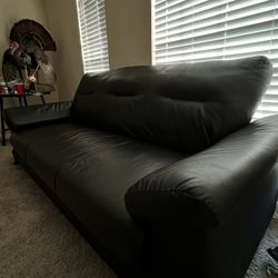 Black Leather Couch