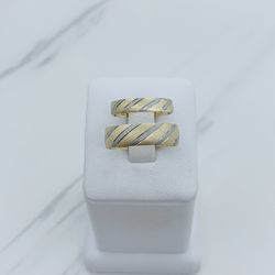 14k solid gold wedding set rings   ❤️ Anillo De Matrimonio En Oro Bodas 