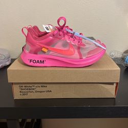 Off white nike zoom fly Pink