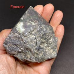 Emerald Genuine Freestanding Stone from Brazil 208g