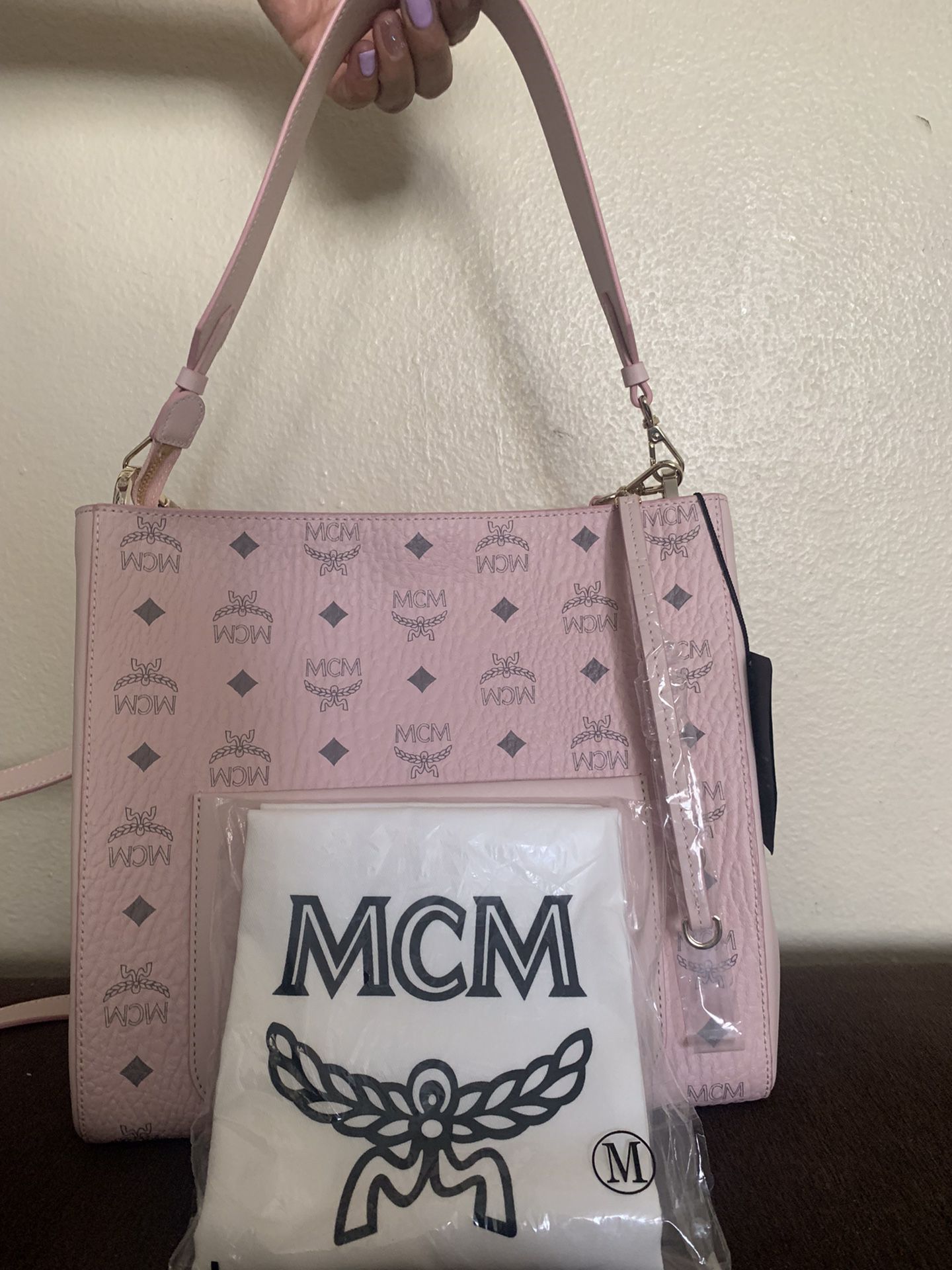 real mcm bag inside