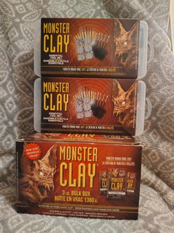Monster Clay 3 lb bulk box and accessories
