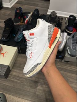 Jordan 3 peach Sz 8m og box