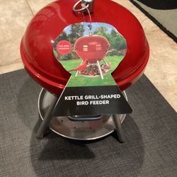 Small Barbecue Bird Feeder + Bird Seed - Brand New!!!