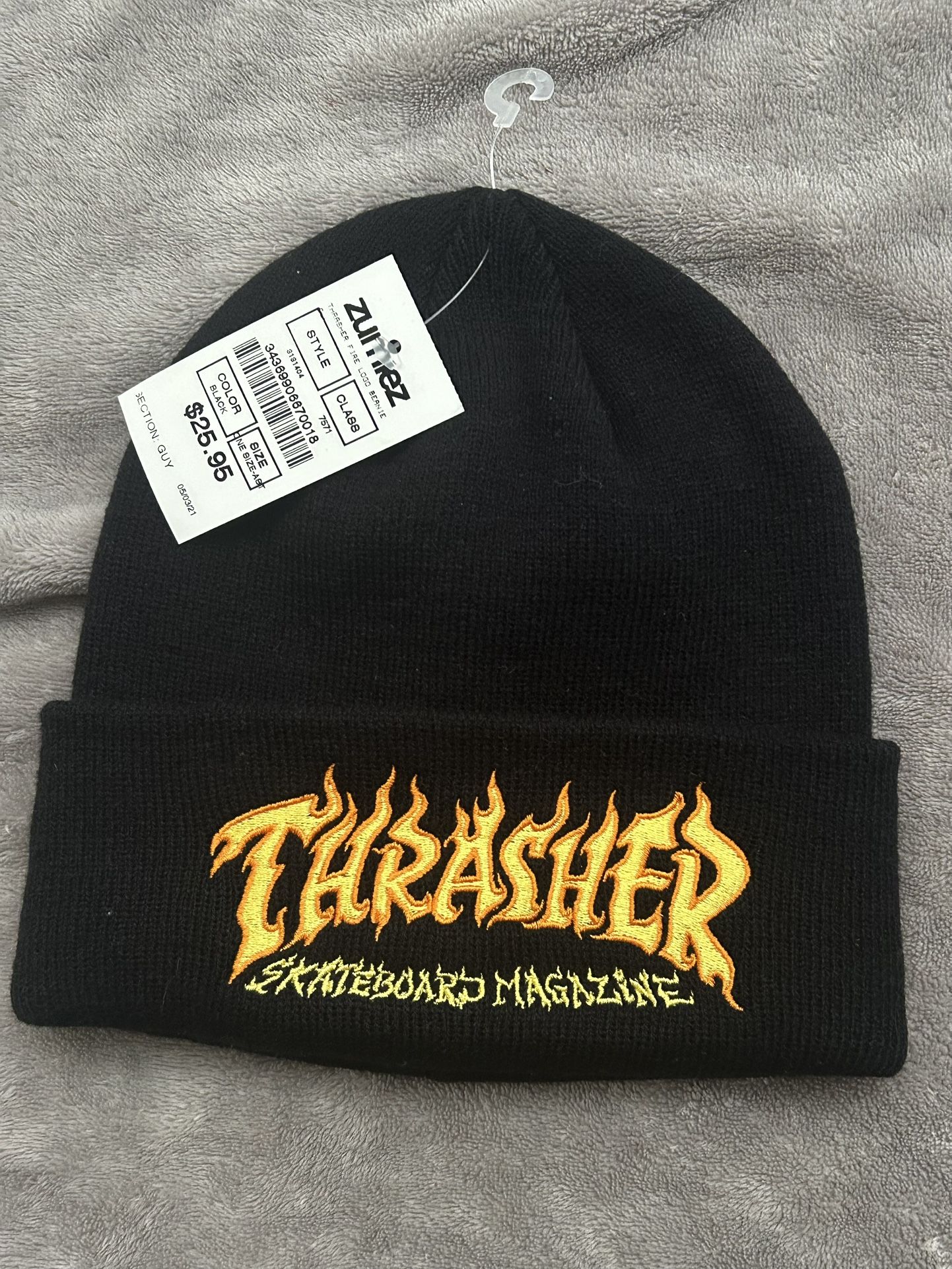Thrasher Skateboard Skull Cap New With Tags