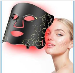 Red Light Therapy Mask with Cooling Gel Pack, 7-Color