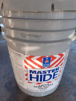 5 Gallons Interior/exterior Semigloss White Paint 