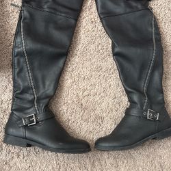 ALDO Black Over The Knee Boot Size 6 1/2