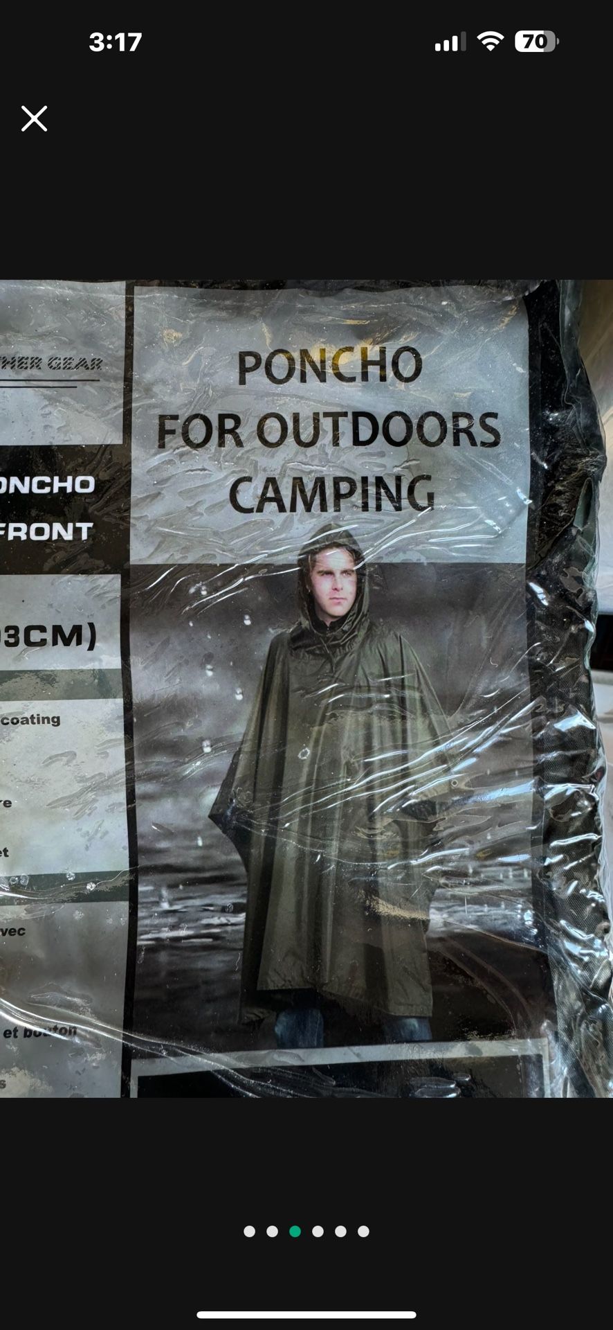 FWG Rain Poncho Waterproof Raincoat For Adult
