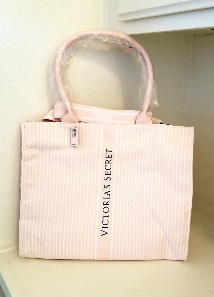 Victoria Secret Tote Pink Canvas New with Tags for Sale in Fontana, CA -  OfferUp