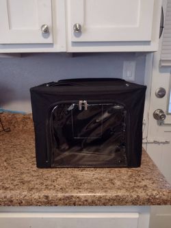 black collapsible clear window storage cubes $15 for all