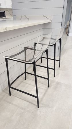 CB2 Chiaro Bar Stools - Brand New