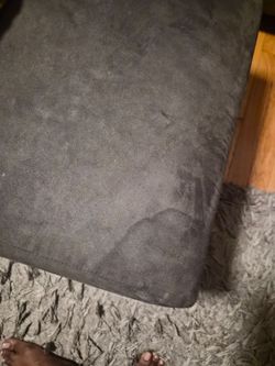 Small couch with ottoman