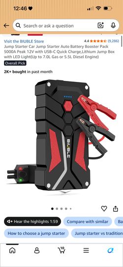 Car jump starter