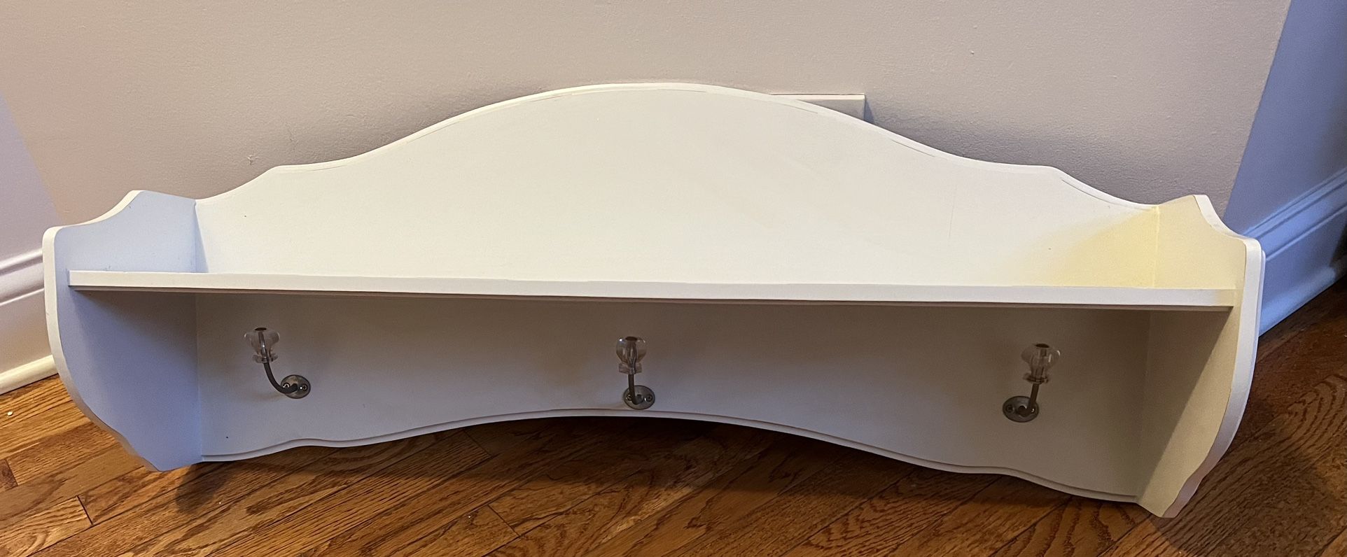 White Shelf With Hooks - Pottery Barn