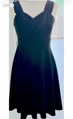 GRACE KARIN Vintage-Style Black Sleeveless Wrap A-Line Dress