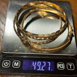 HEAVY 22k Gold Bangles