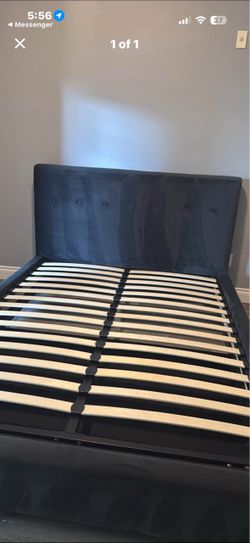 Velour bed frame queen