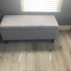 Grey Ottoman 