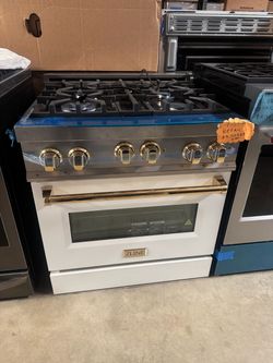Slide stove gas range convection oven ZLINE w 30”