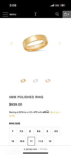 14k Solid Ring 9.5Grams