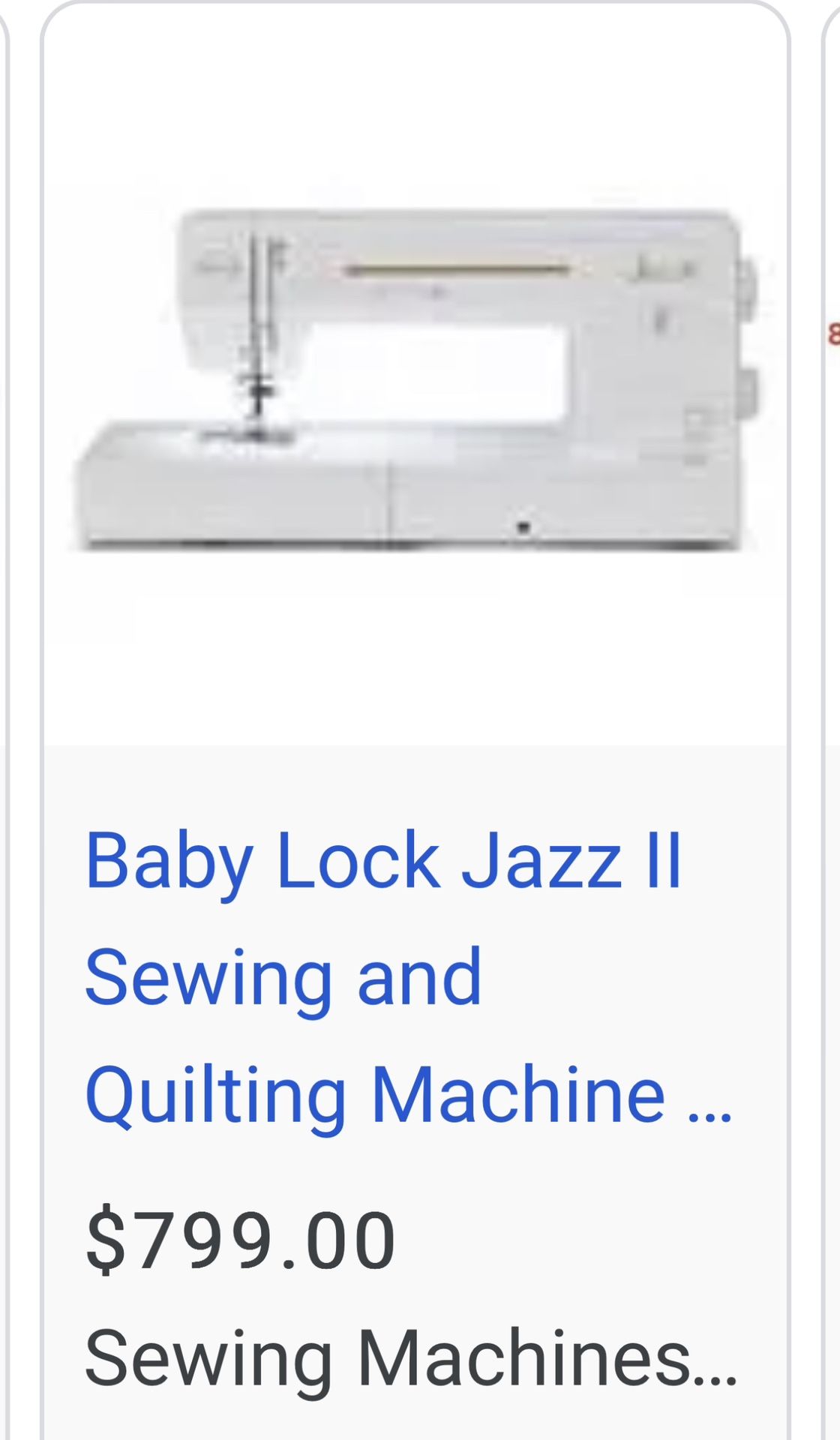 Sewing Machine jazz By Babylock